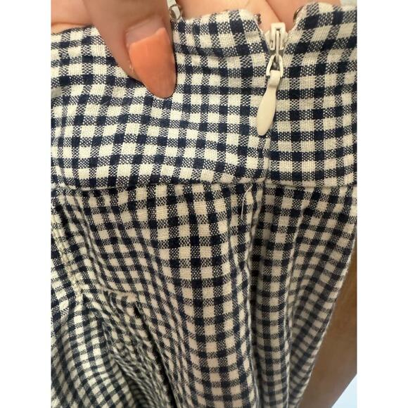 Cartonnier By Anthropologie Gingham Trouser Pants Tie Waist White Black Size 2 - Picture 9 of 14